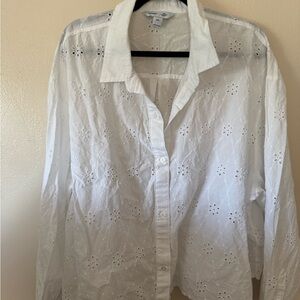 OLD NAVY | XXL | white eyelet